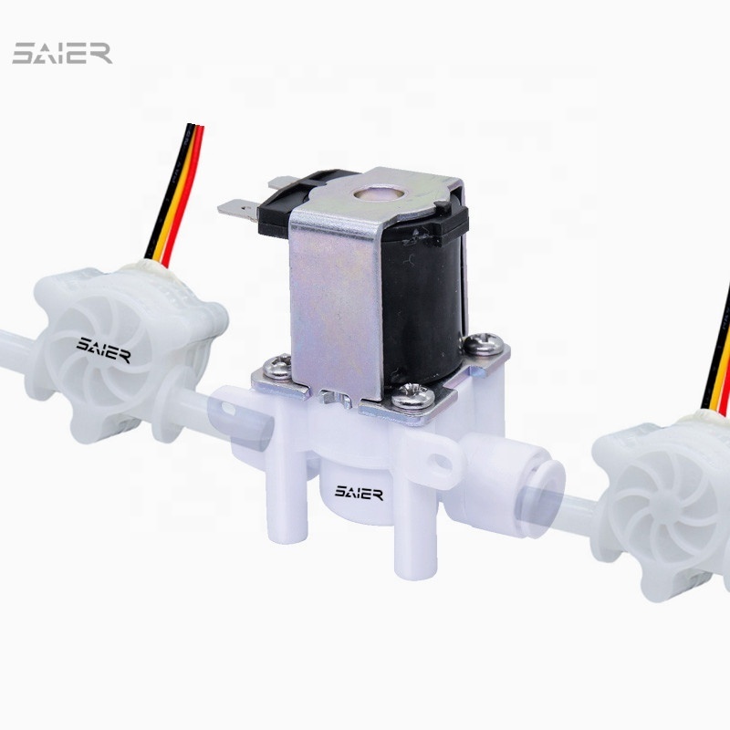 Mini Water Solenoid Valve 24V DC One Way  Water Washing Machine Dispenser Opening Sensor Automatic Solenoid Control Valve