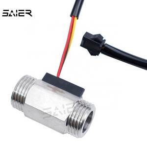 DC 3-24V  NPT G 1/2" Flow Sensors Water Magnetic Hall Effect Flow Sensor Stainless Steel Water Flow Sensor