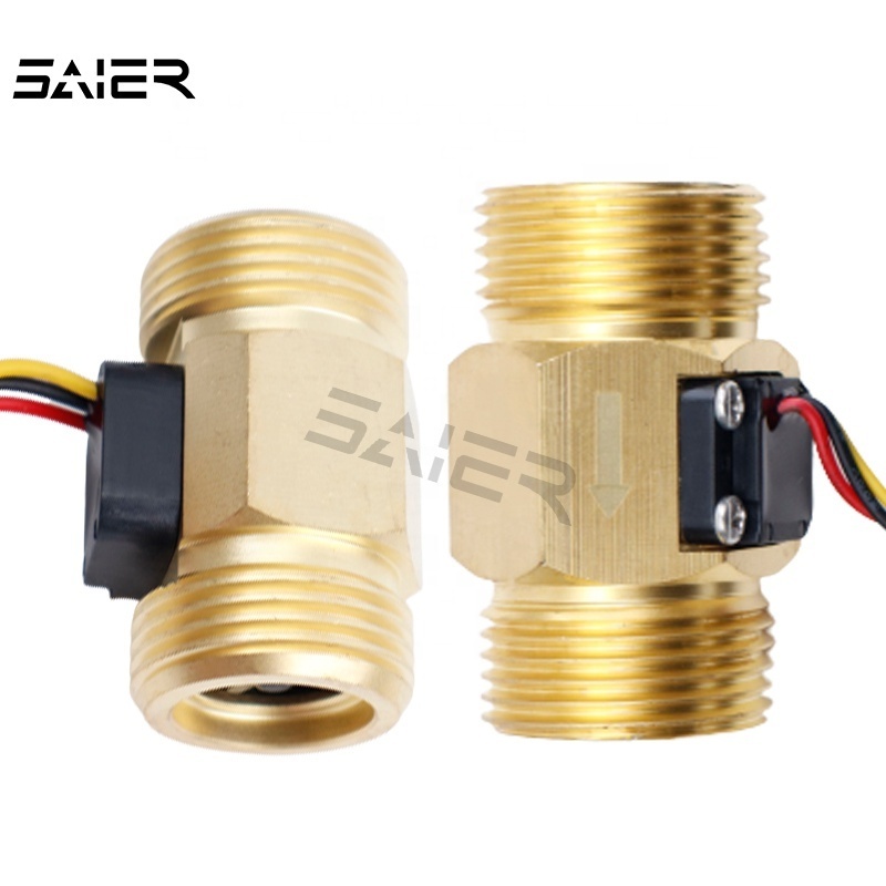 DN8~50 Turbine flow sensor  Hall Effect Water flow Meter  DC 3-24v Magnetic Water Flow Sensor