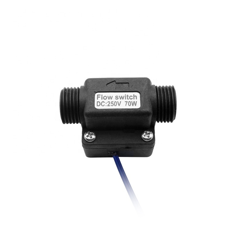 Nylon Material Water Flow Switch Flowmeters 10W Paddle Type Power Flow Switch