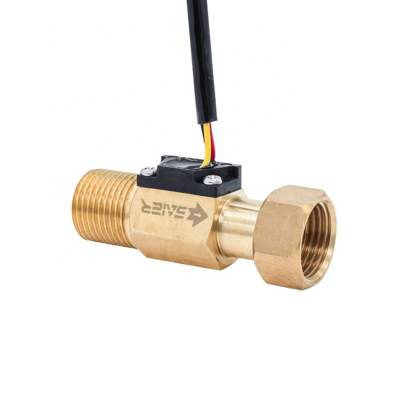 zigbee wifi water flow sensor  DC3V 5V 24V BRASS  flow meter sensor radar water water flow hall sensor 12