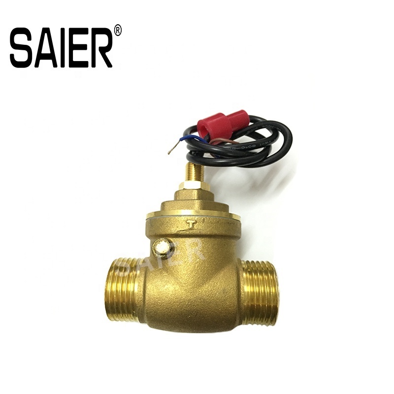 1 Inch Magnetic Electronic Brass Flow Switch DN25 Reed Sensor  Pump Water Flow Switch