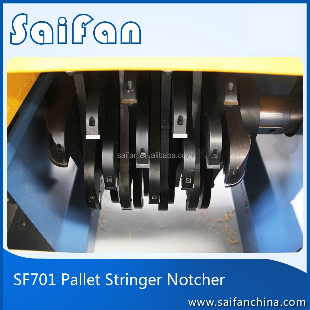 SF701 wood pallet machine notch machine pallet stringer notcher