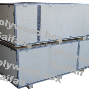 SAIFAN plywood wood packaging box for machine foldable shipping crates