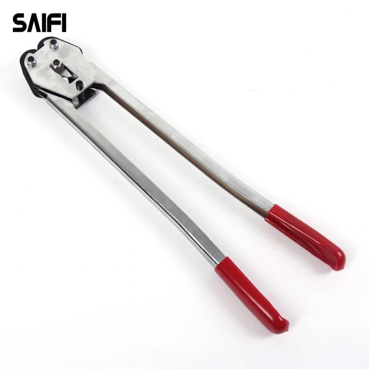 Good quality heavy duty long handle steel packing tool strapping sealer manual strap tools