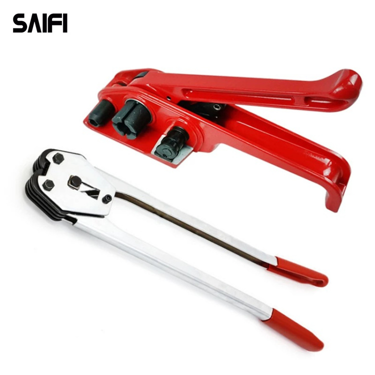 Good quality heavy duty long handle steel packing tool strapping sealer manual strap tools