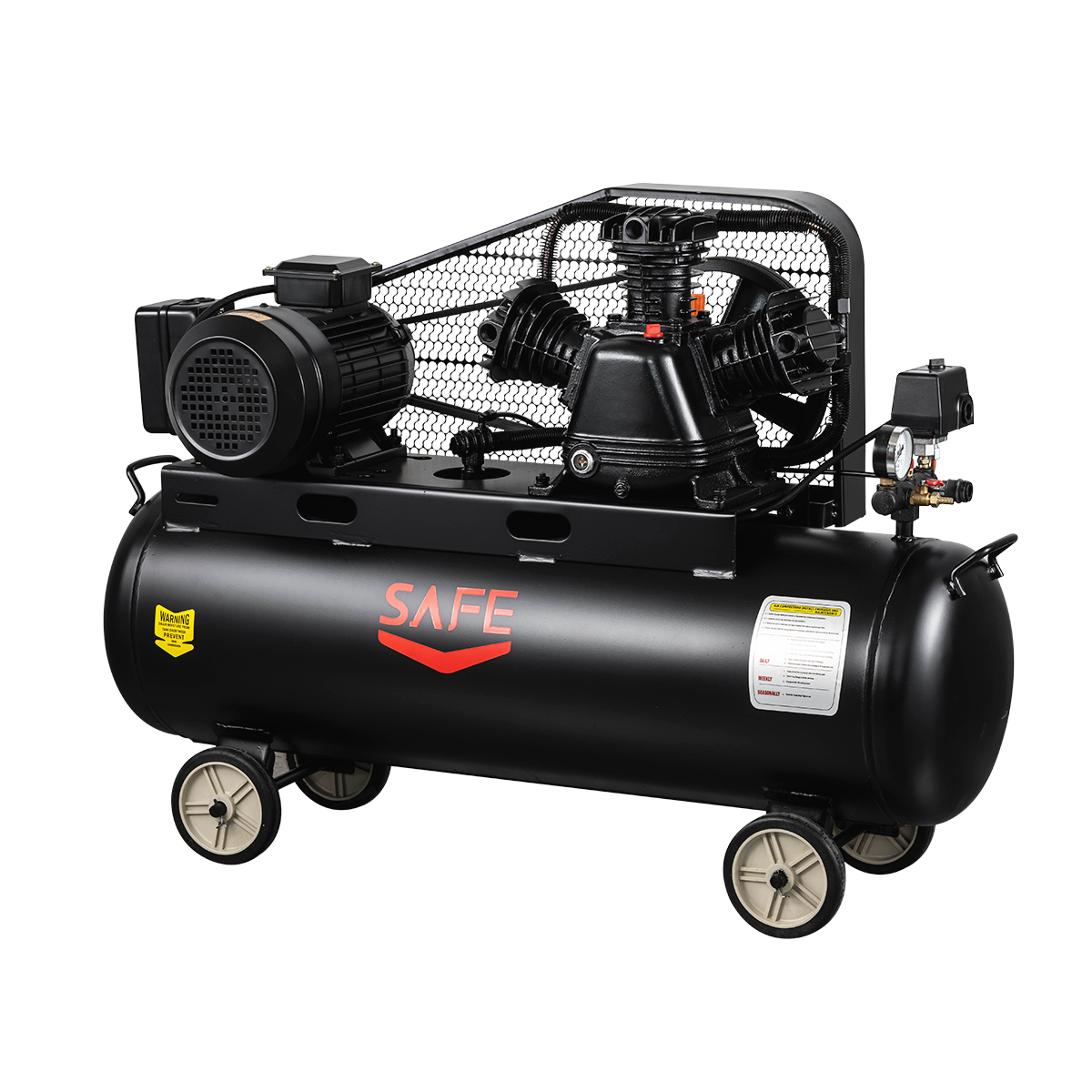 4HP Electric and Petrol Air Compressor 300 Liter Capacity Used Servo Piston Compressor with Safe Engine for factory