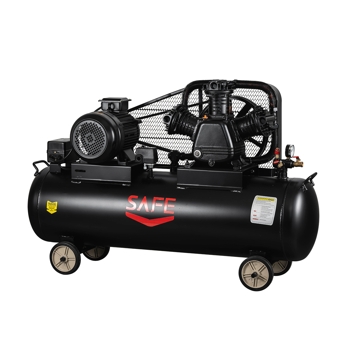 SAFE Portable Industrial air Compressor 5.5kw 11kw 200 300 1000 Liter Capacity with 7.5kw 10hp Piston and 300l Tank