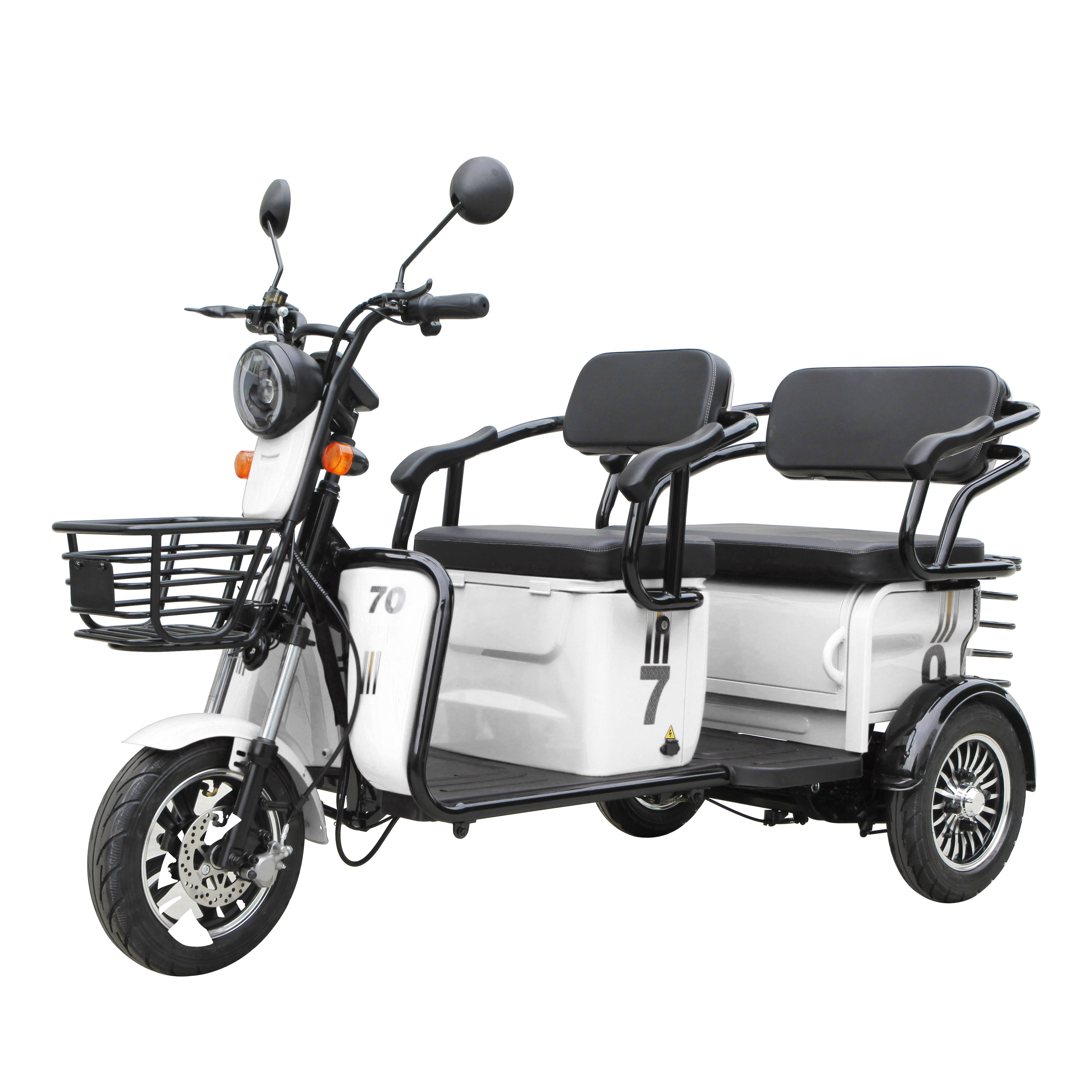 Cheap Motorcycle Tricycle Bicycles Scooter Eec Trike 3 Wheel Electric Tricycle 500w 48V E Bike 3 Wheels Adult 3 Wheeler Open