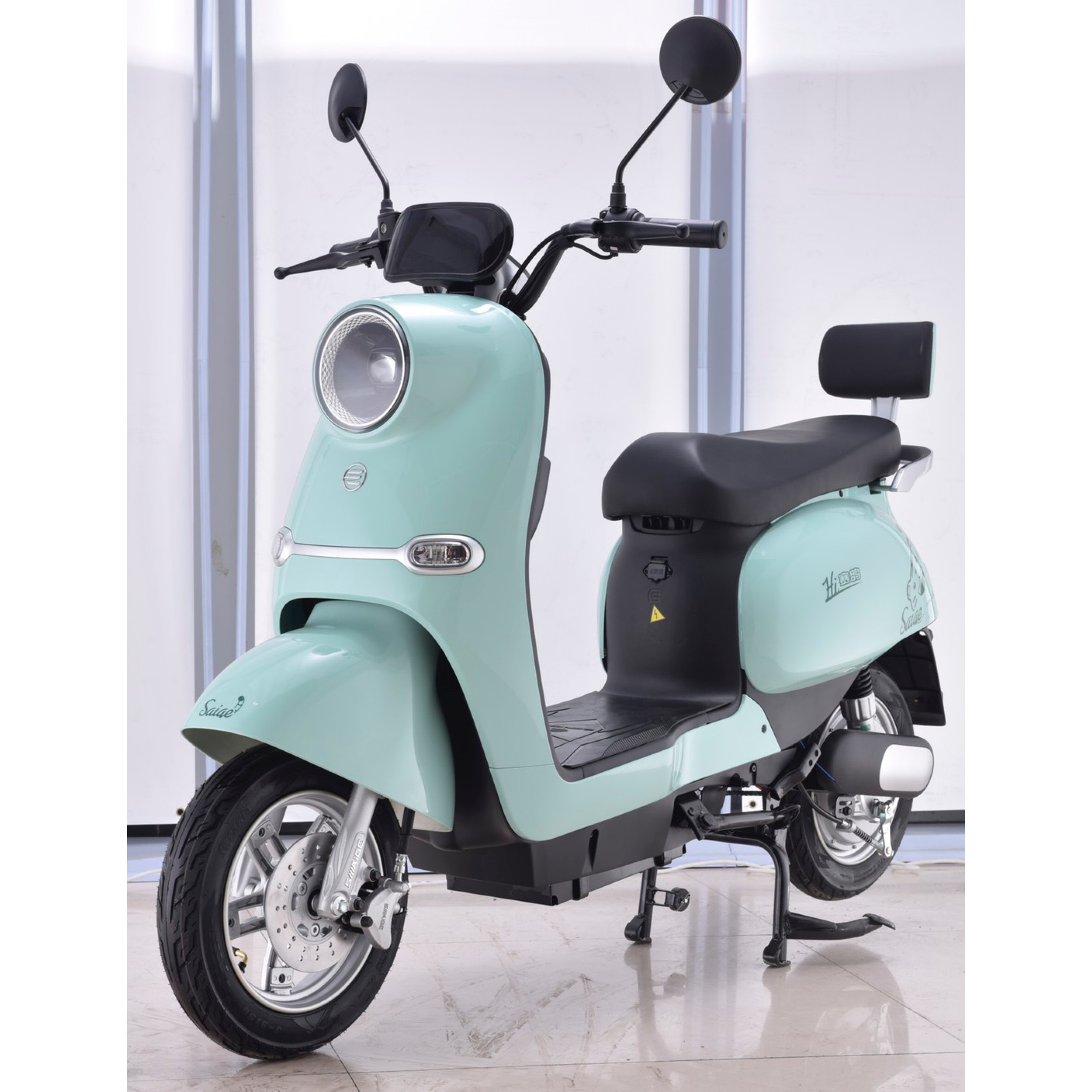 SAIGE China 600W electric motorbike pink girls e scooty with pedals for girls Mobility Scooter electric moped trade