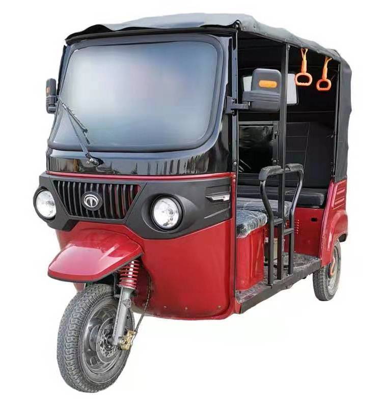 Electric Three Wheel Passenger Tricycles Auto E Rickshaw 48V Electric Auto Rickshaw 4 Door & 9 Seat Open Taxi with 14 Seats 5-7h