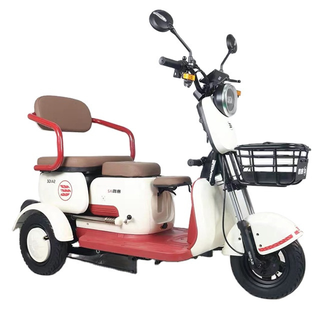 SAIGE Electric tricycle 60v800w motor kit adult motorized trike gas motorcycle 3 wheel for kids with seat scooter concrete truck