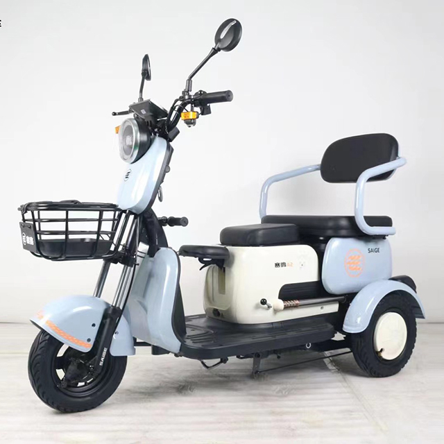 Cheap Chinese factory e trike A2 model price adult fashion new design electric city tricycle lead acid battery electric tricycle