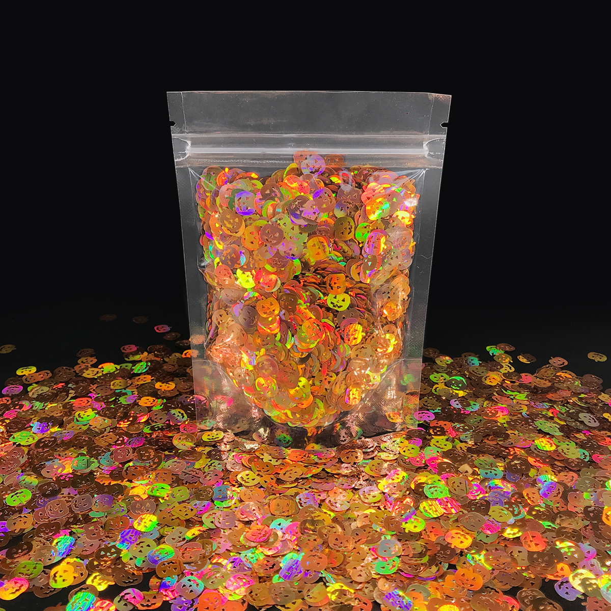 Wholesale holographic sequins bulk MK shaped glitter for crafts  nail &craft Decoration