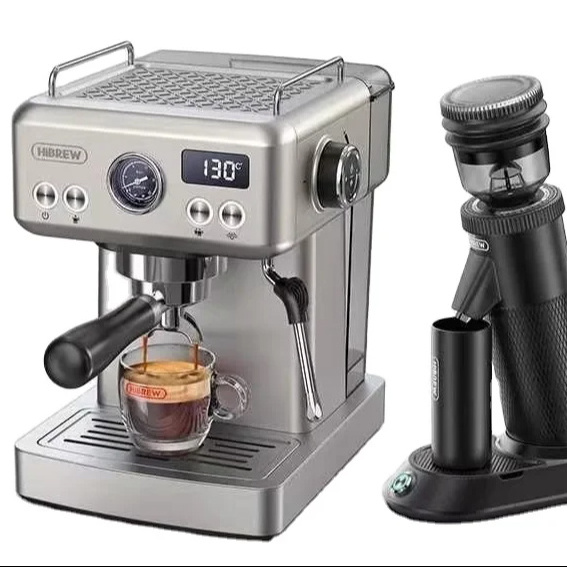 hot sale factory stainless steel semi-automatic espresso milk froth integrated coffee machine for office home mini home coffee