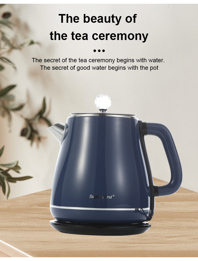 Custom Service Stainless Steel Electric Kettle cordless Glass electric kettle Automatic power-off Keep warm