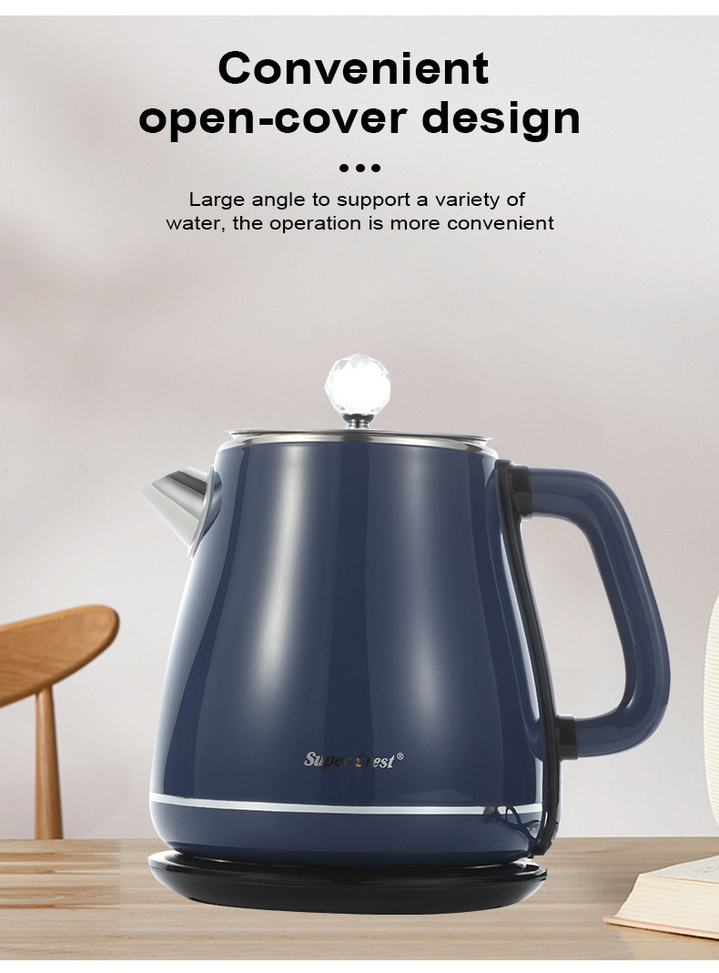 Custom Service Stainless Steel Electric Kettle cordless Glass electric kettle Automatic power-off Keep warm