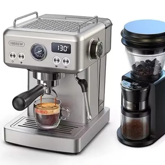 hot sale factory stainless steel semi-automatic espresso milk froth integrated coffee machine for office home mini home coffee