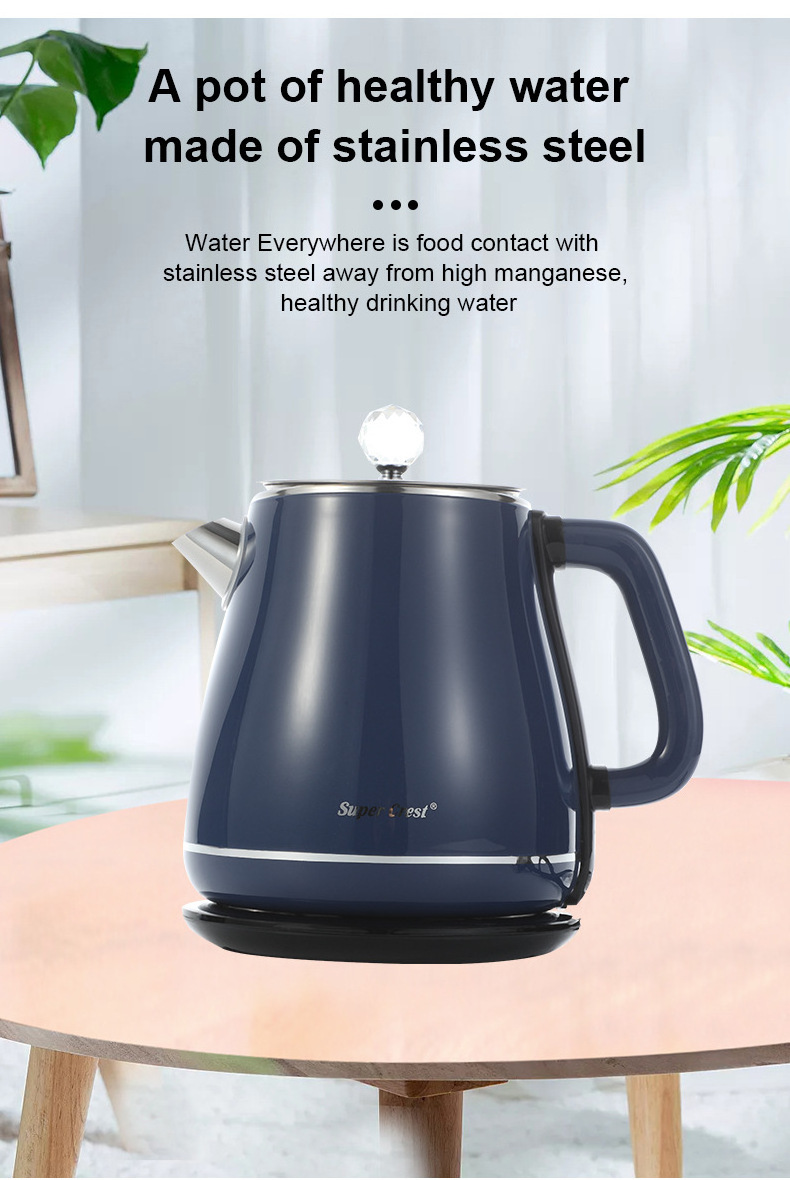 Custom Service Stainless Steel Electric Kettle cordless Glass electric kettle Automatic power-off Keep warm