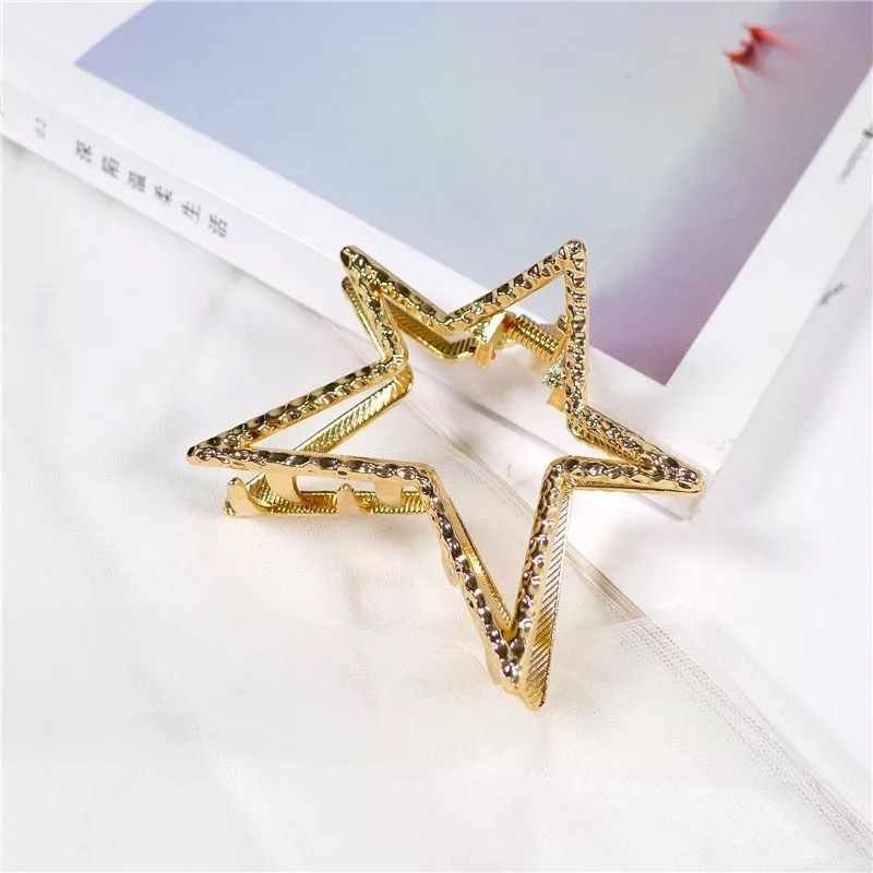 Korea Girls Latest Design Metal Alloy Hair Clips Heart Bow Shell Hair Claws for Girl