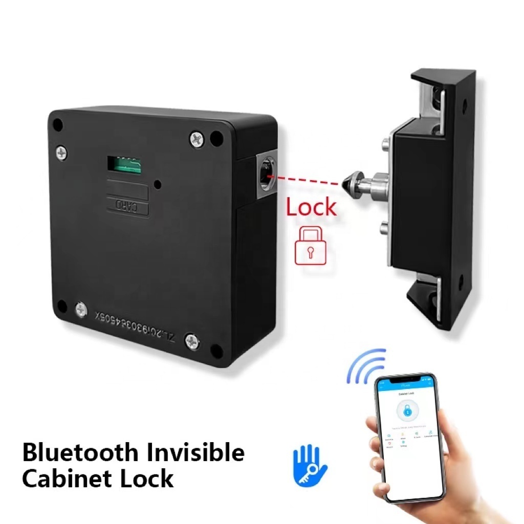 hidden smart furniture rifid locker TTlock remote control wifi door app drawer cam invisible cabinet lock