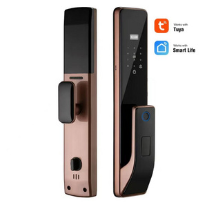 Smart lock WIFI APP Smart Door Lock Aluminum Fingerprint Inside Digital Handle Keyless Tuya Smart Lock