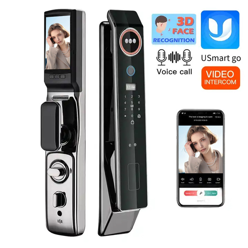 Smart Lock with camera Aluminum Alloy Lock New Automatic Face Recognition available door bell camera wifi video doorbell