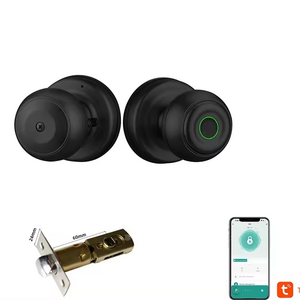 Tuya Smart Door Lock Fingerprint Lock Biometric Door Lock Fingerprint Door knob with App Control For Bedrooms Office