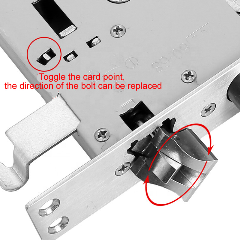 High Security Intelligent Fingerprint Lock Body, Standard 6068  Mortise 240*24mm for smart Door Lock