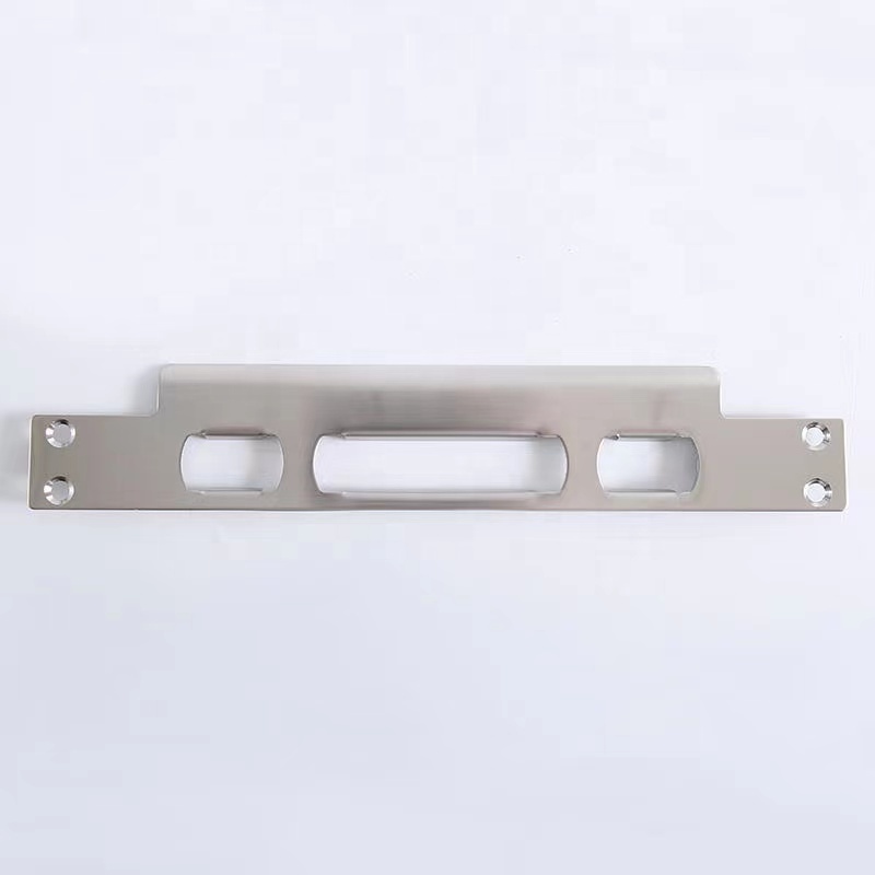 Wooden door fingerprint lock special accessories lock slot lock box guide film door frame stainless steel buckle plate