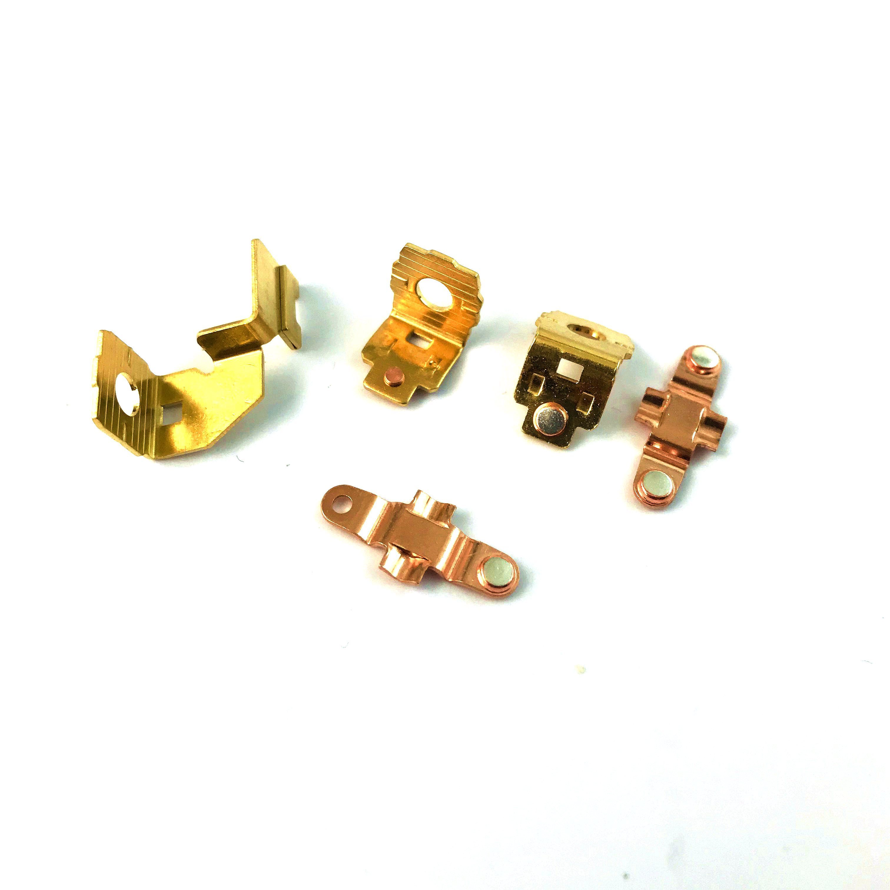 New arrival south America market good electrical conductivity double and single switch brass copper electrical contacts