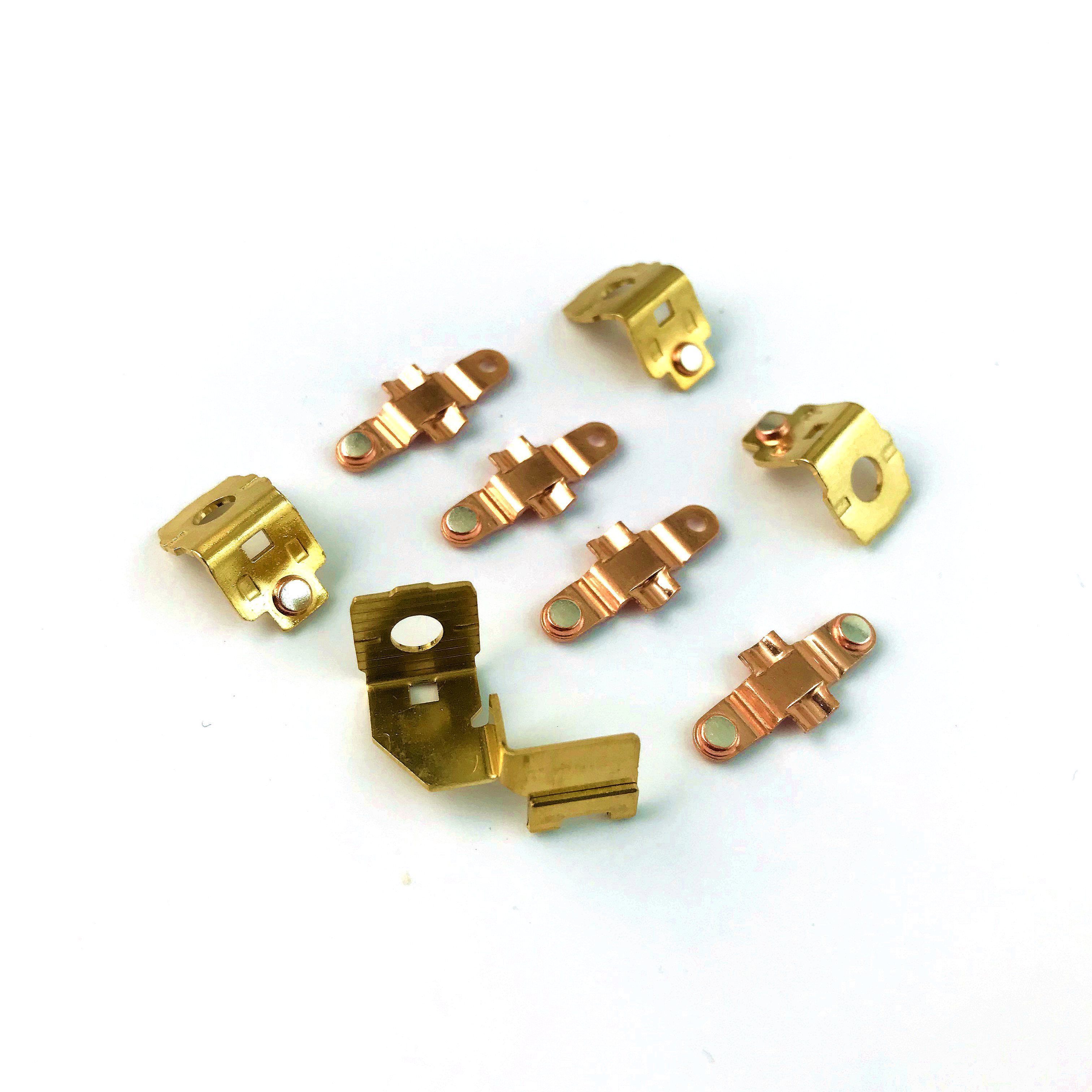 New arrival south America market good electrical conductivity double and single switch brass copper electrical contacts