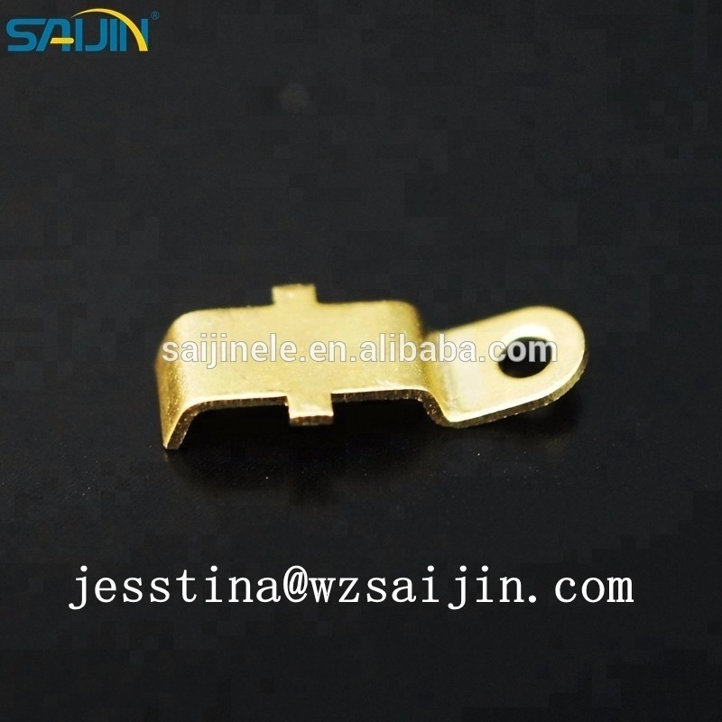 Saijin High Quality Brass Copper  electrical  H65 stamping parts for Switch Socket Relay