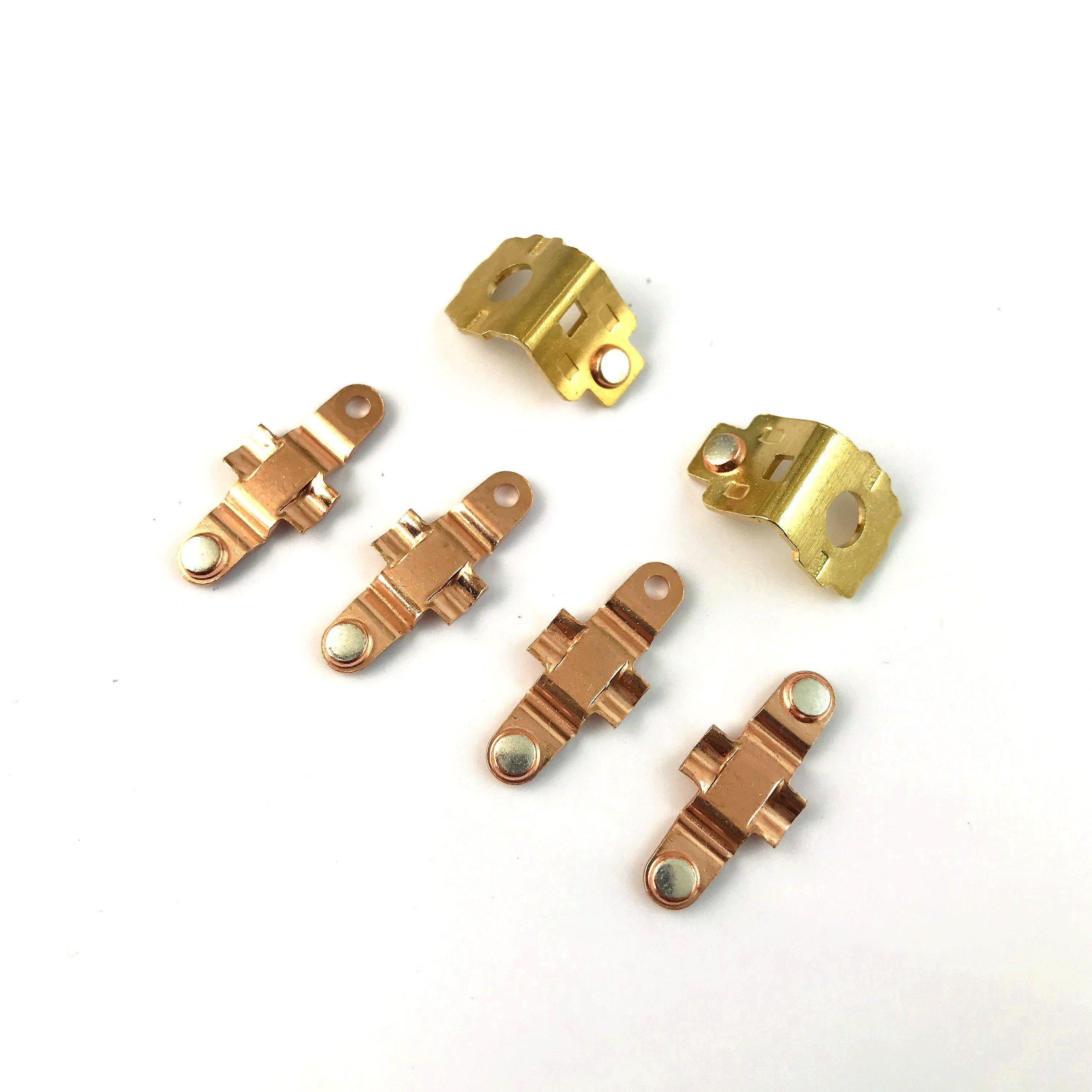 New arrival south America market good electrical conductivity double and single switch brass copper electrical contacts