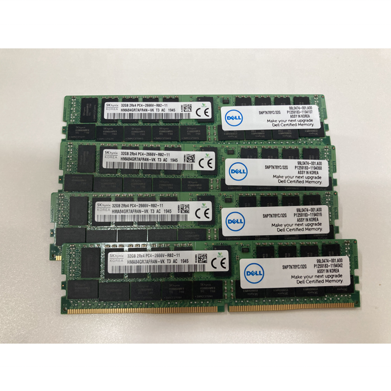 Hotsale Dell Memory New 8GB 16GB 32GB 64GB DDR3/DDR4 RDIMM server ram 2666MHz 2933MHz 3200mhz 4800mhz For Laptop Computer Ram