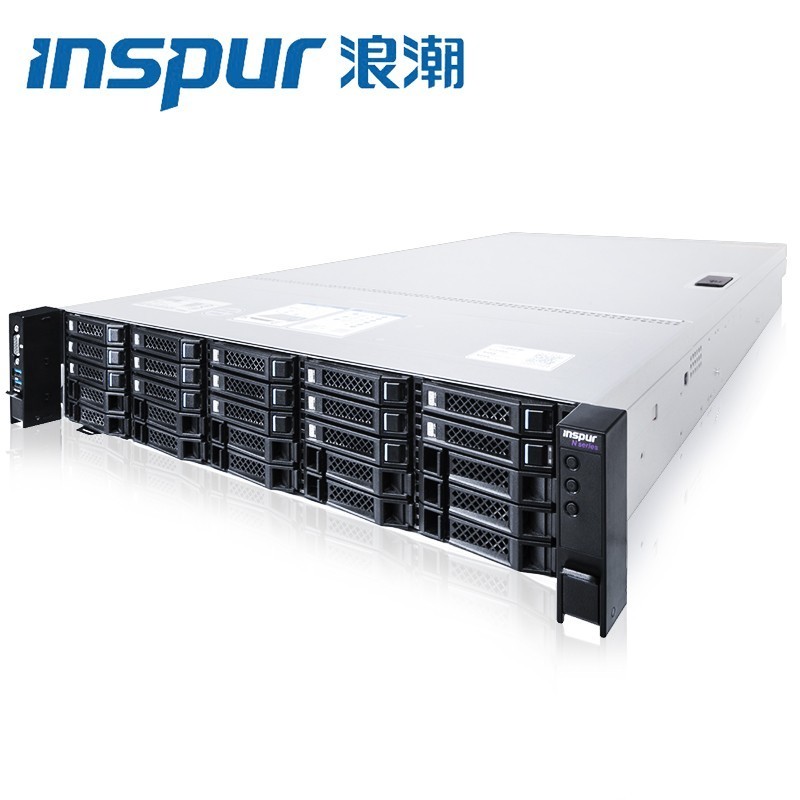 Inspur NF5270M5 4210R*2/32G*4/1.2T SAS 10K*4/ Array card/Dual kilos /550W*2/ Guide rail/Three years /2U rack server AI