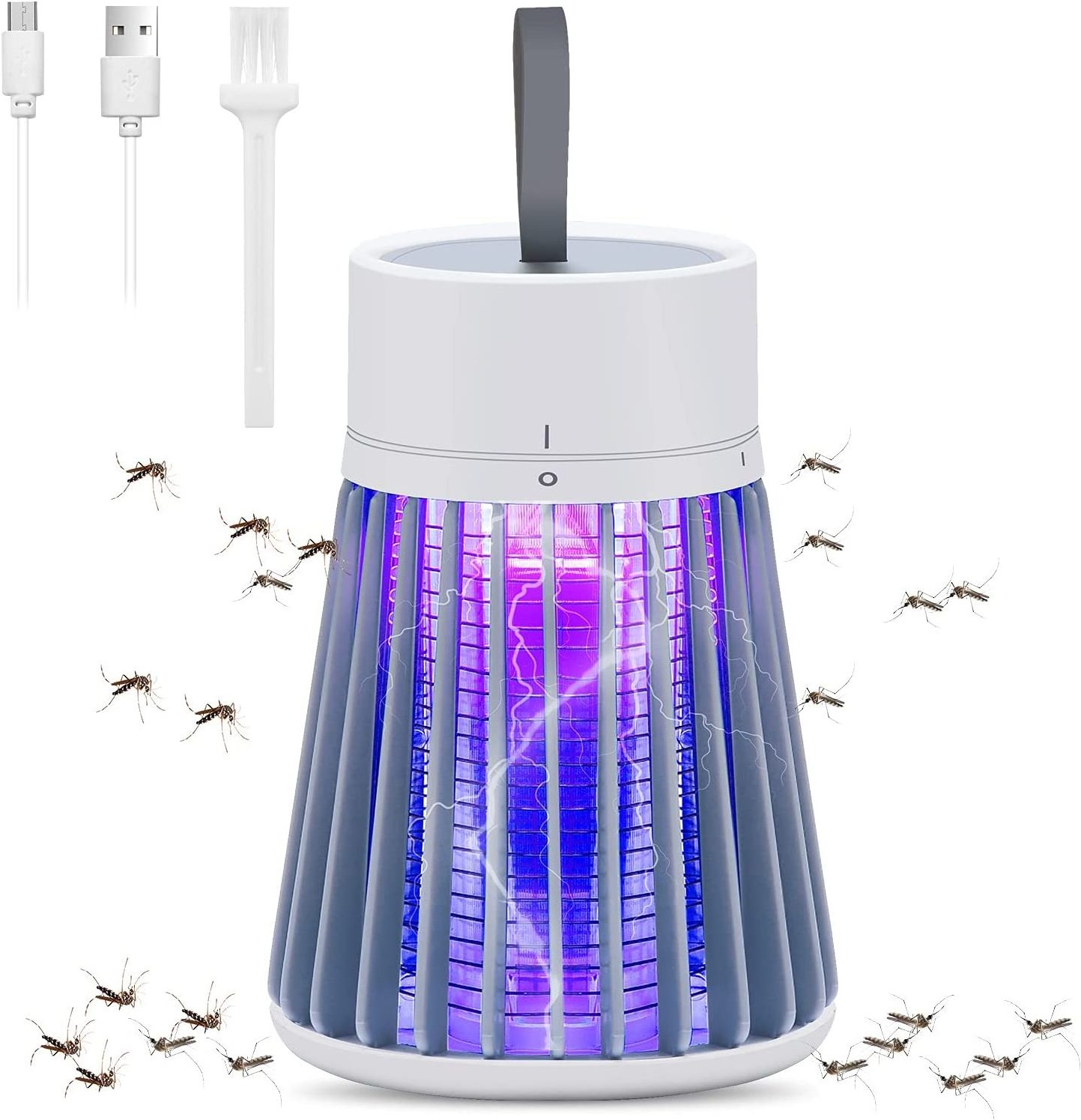 SJZ OEM/ODM hot selling Outdoor rechargeable USB electric shock bug zapper mosquito fly killer mosquito trap killer lamp