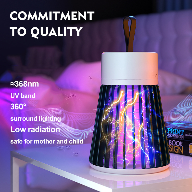 SJZ OEM/ODM hot selling Outdoor rechargeable USB electric shock bug zapper mosquito fly killer mosquito trap killer lamp