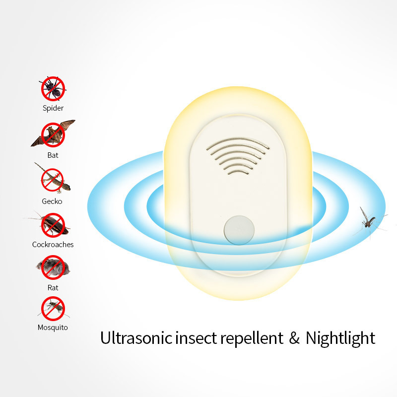 Ultrasonic Mosquito Repellent Indoor Night Light Electric Mosquito Killers Fly Rat Trap US/KE/ Plug Insect Control