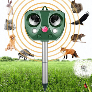 SJZ Outdoor New Design solar ultrasonic animal repellent mouse rats insect Rodent Groundhog electronic bird control repellent