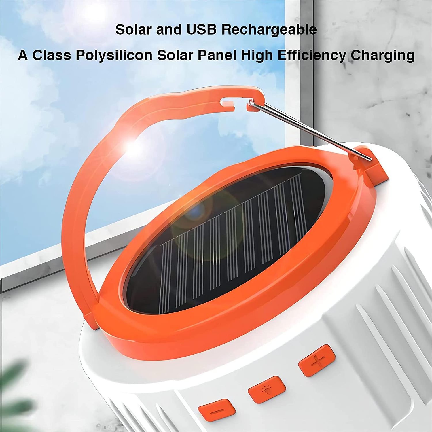 Hot Sale Solar Camping Lights USB Rechargeable Battery style Portable Blackout Emergency LED Light tent light