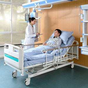 Y6w6c SAIKANG Wholesale Economic Patient Clinic 3 Function Foldable Electric ICU Medical Hospital Bed