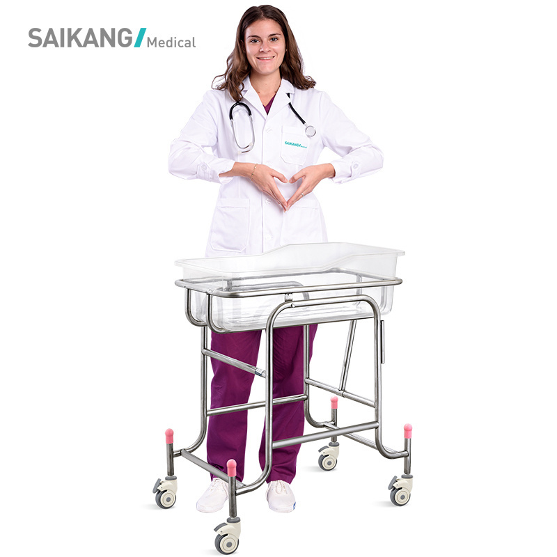 X01 China Cheap Hospital Plastic Flexible Baby  Crib