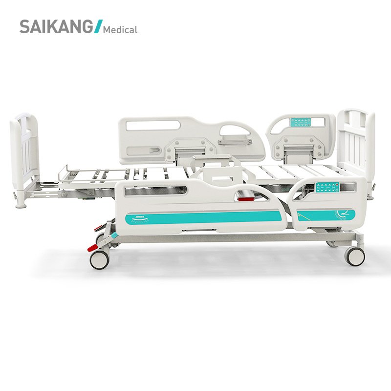 Y8y8c SAIKANG Factory Direct Sales Hospital Furniture 5 Function ICU Nursing Electric Medical Bed