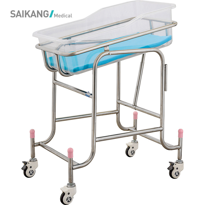 X01 China Cheap Hospital Plastic Flexible Baby  Crib