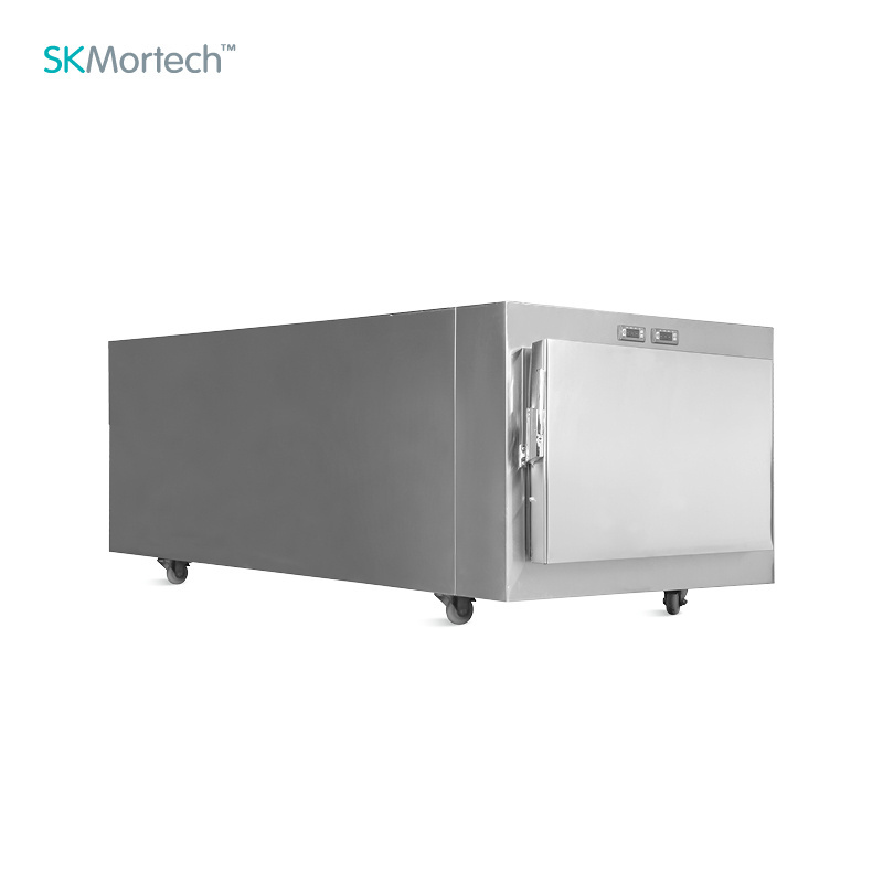 SKB-7A001 Factory Morgue Single Drawer Casket Freezer Funeral Mortuary Cadaver Refrigerator for Bodies Supplier