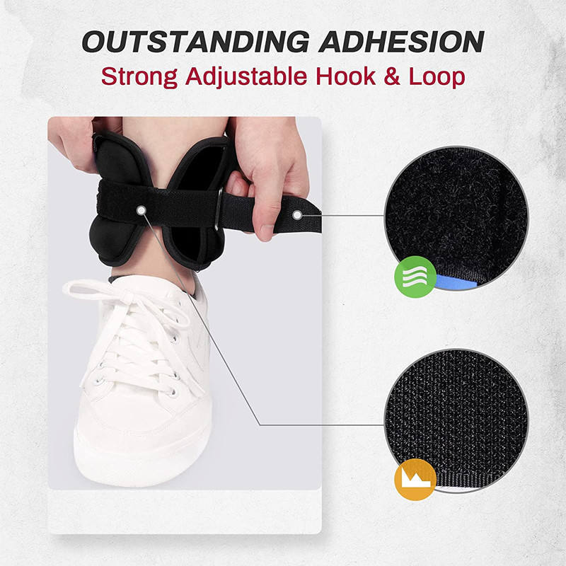 Good Selling Adjustable Arm Leg Wrist Ankle Weights 1kg 2kg 3kg 4kg 5kg Weight-Bearing Sandbag