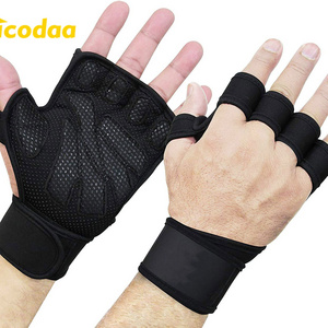 Adjustable Wrist Wraps Weightlifting Sports Gloves for Gym Fitn Supportive Safety Gloves