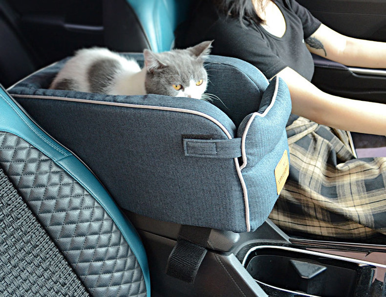 Wholesale Outdoor Travel Safety Dog Car Seat Pet Booster Car Seat Bag Cover with Storage Pocket for Small Medium Dogs and Cats