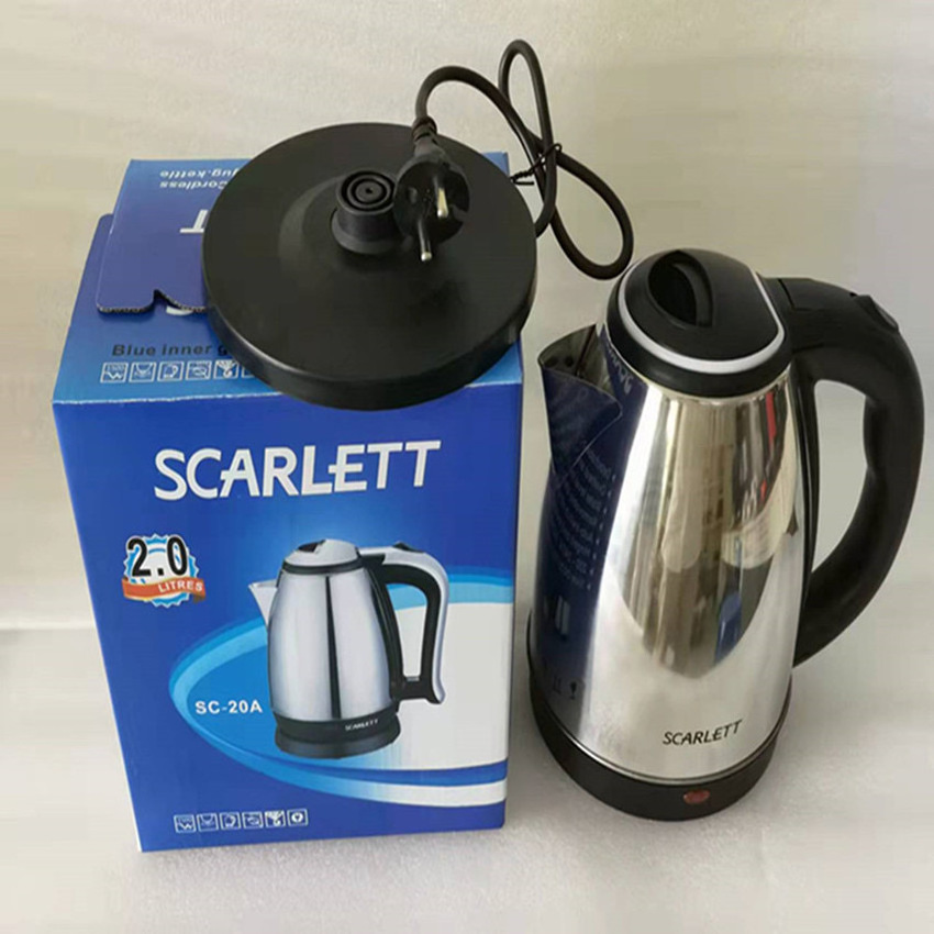 Popular Electric Kettle 2L Hot Water Kettle Stainless Steel Electric Kettle BPA-Free Water Warmer elektrische ketel